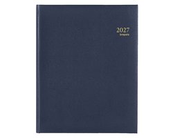 Brepols bureau agenda 2027 - CONCORDE (0.240) - LIMA - Bureau agenda - 1 week op 2 pagina's - Weekoverzicht - Blauw - 21 x 27 cm