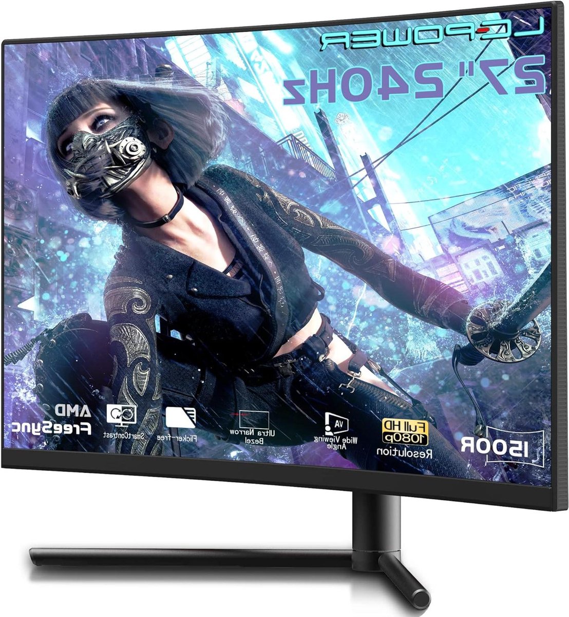 Monitor Gaming Gebogen - Curved Gaming Scherm - Intensief Gamen - 240Hz Verversingssnelheid - 27 inch - Zwart