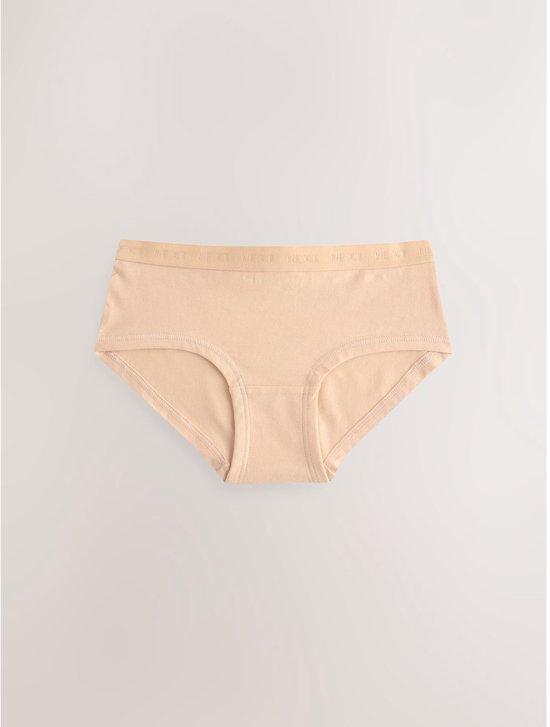 Beige hipsteronderbroek met een elastische tailleband voorzien van het NEXT-logo.