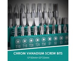 Gereedschapset - Gereedschapskist - Gereedschapskoffer - Gereedschapskist 198-delig – Complete Gereedschapset in Koffer – Ratelset & Schroevendraaierset – Voor Thuis, Auto & Klussen