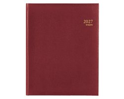 Brepols bureau agenda 2027 - CONCORDE (0.240) - LIMA - Bureau agenda - 1 week op 2 pagina's - Weekoverzicht - Bordeaux - 21 x 27 cm