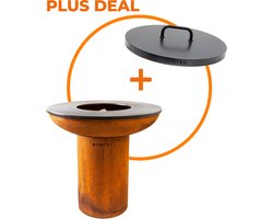 Bundel Deal: BONFEU Bonbiza XL Cortenstaal + Gratis Beschermdeksel