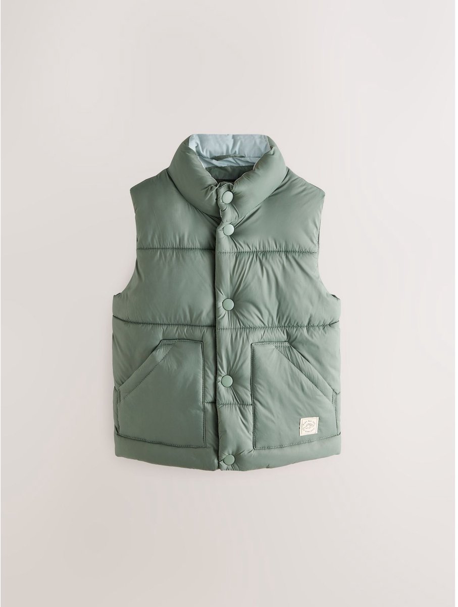 Gewatteerd gilet Groen