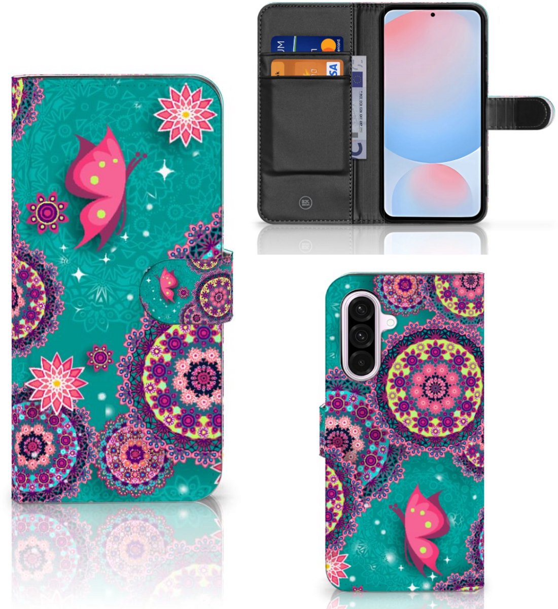 Samsung Galaxy A56 Hoesje Cirkels en Vlinders