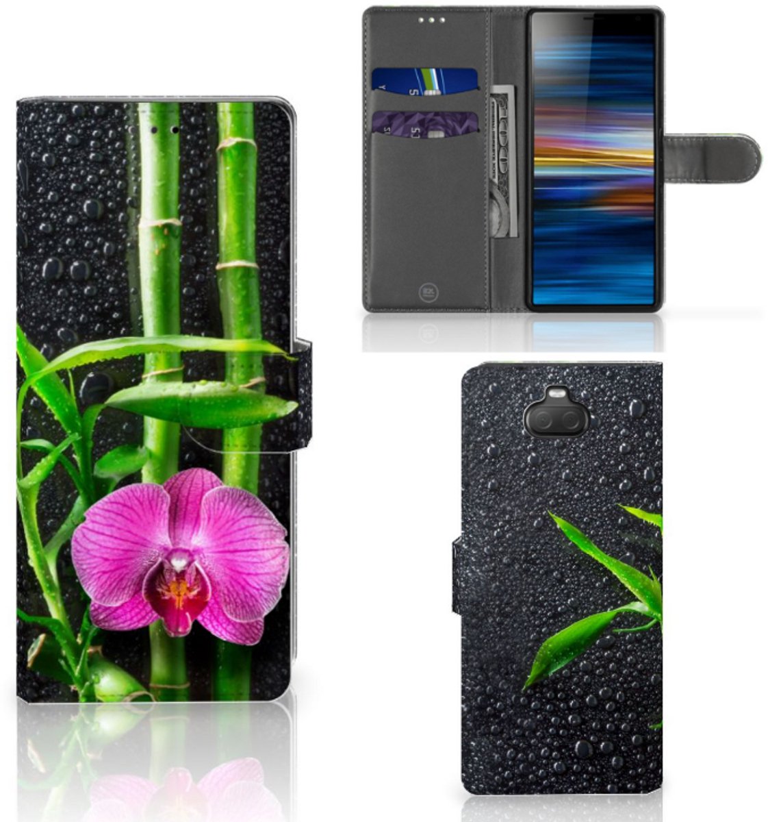 Boekhoesje voor Sony Xperia 10 Hoesje Orchidee