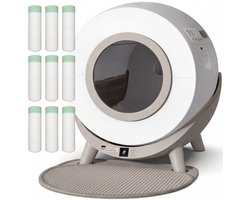 Revo-loo One - Automatische Zelfreinigende Kattenbak XXL - Kattentoilet - 80 L - RFID Kattenherkenning - incl. Kattenbakmat & 9x Zakken