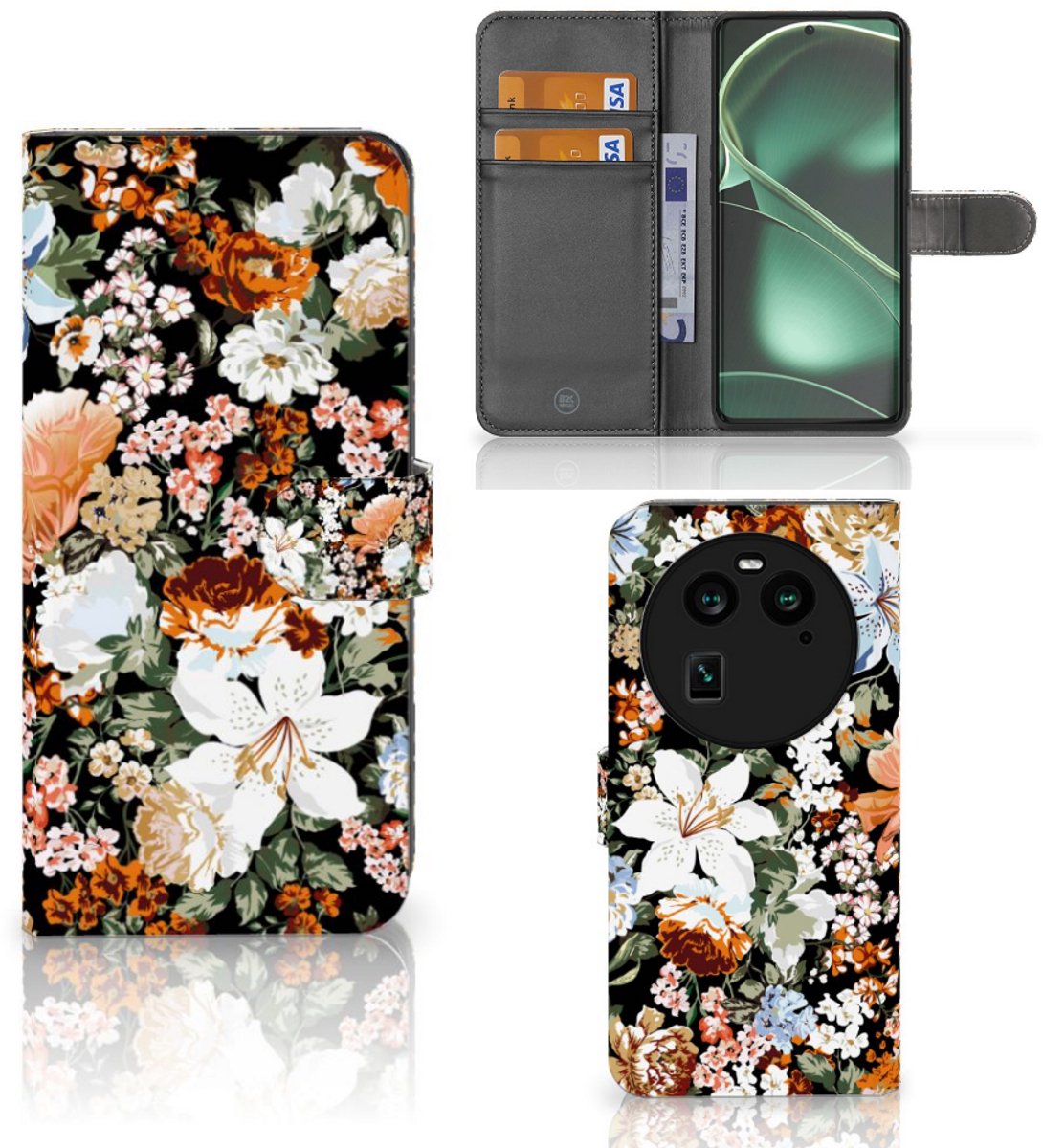Hoesje voor OPPO Find X6 Dark Flowers