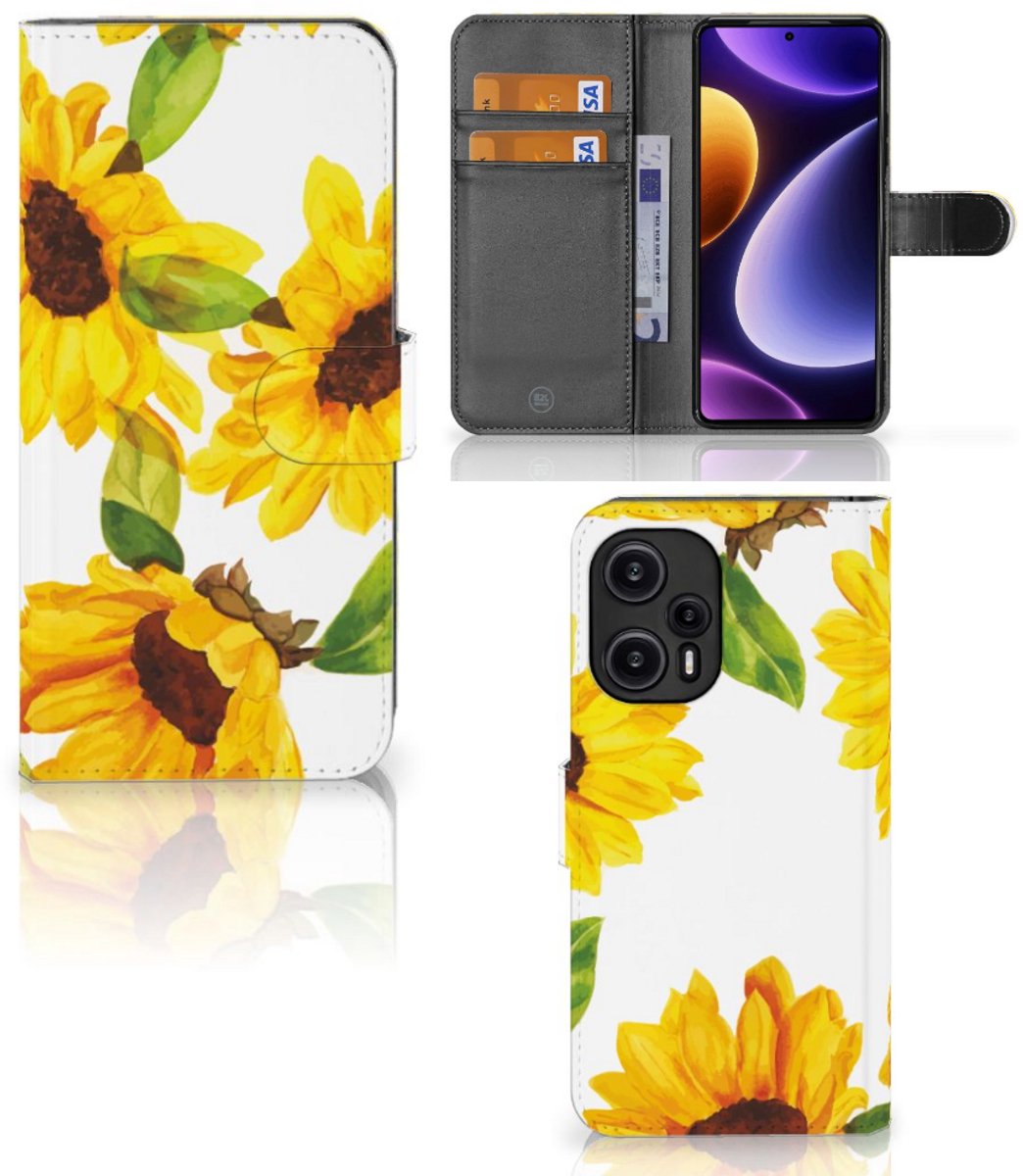 Hoesje voor Xiaomi Poco F5 Zonnebloemen