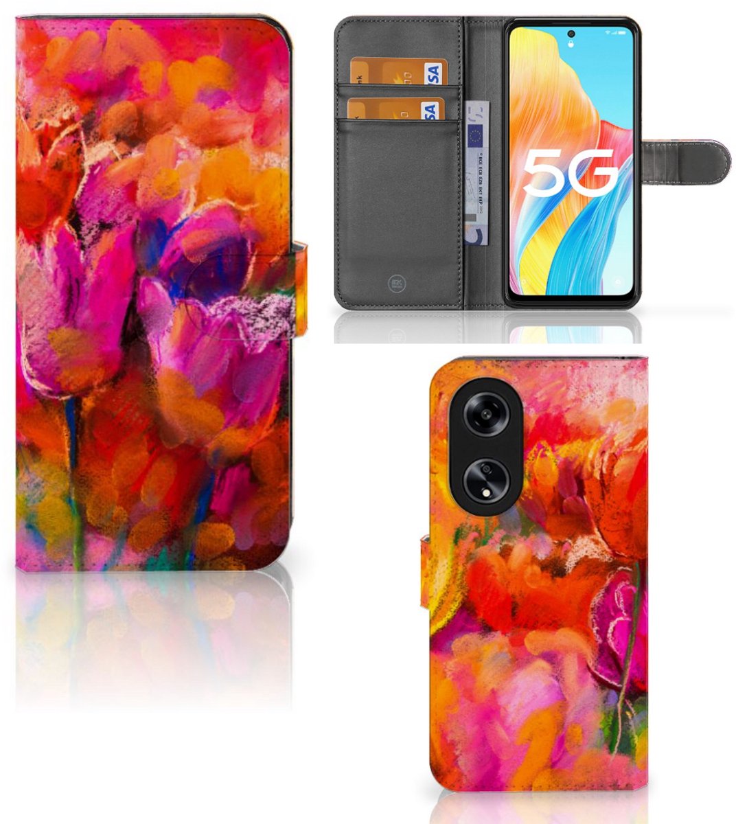 Hoesje OPPO Reno8 T 5G Tulips