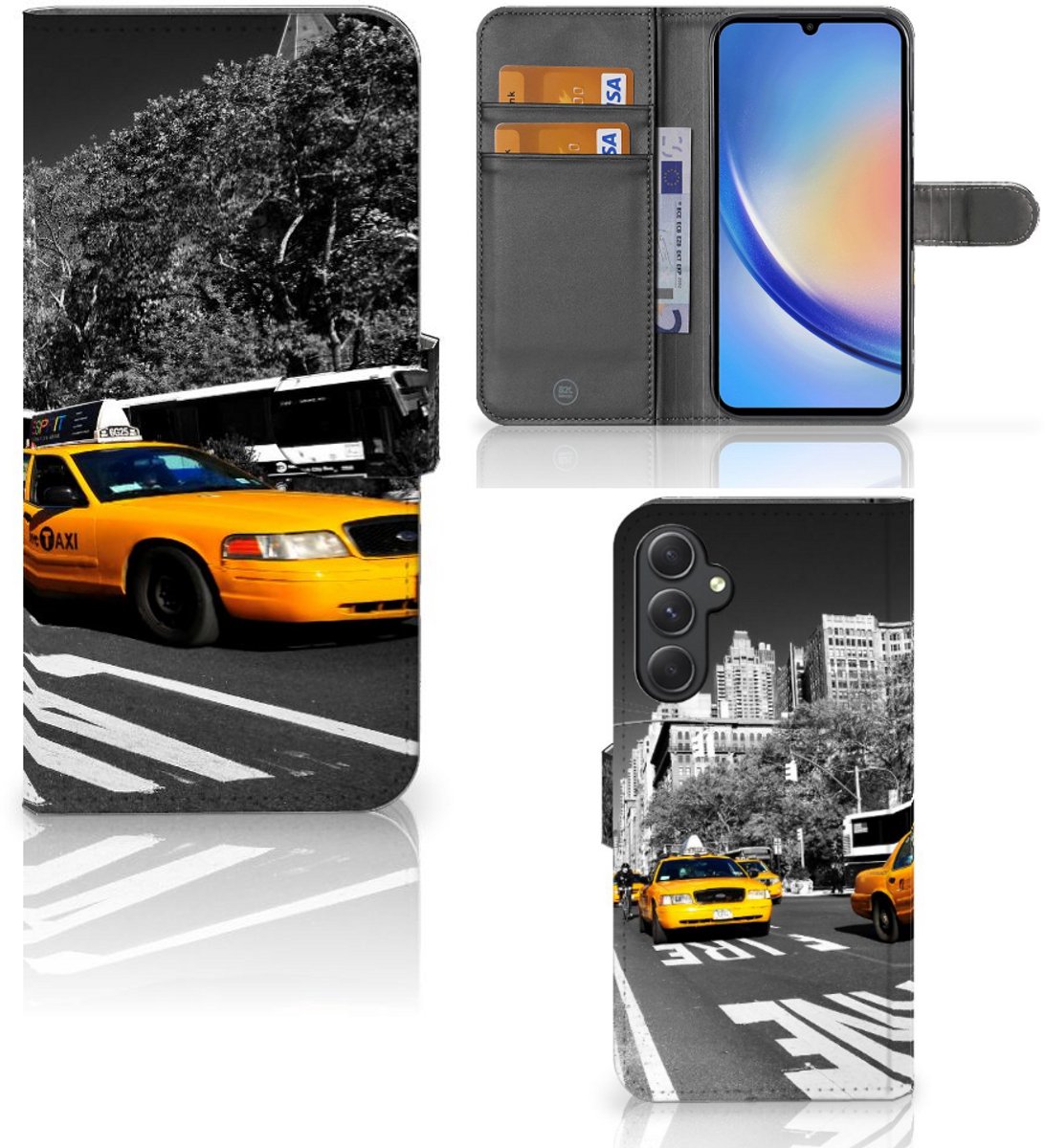 Samsung Galaxy A24 4G Flip Cover New York Taxi