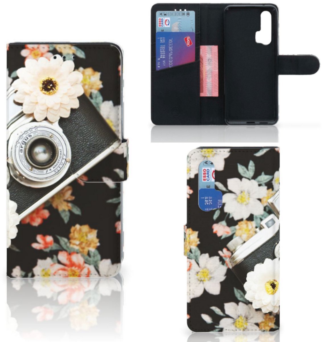 Honor 20 Pro Telefoonhoesje met foto Vintage Camera