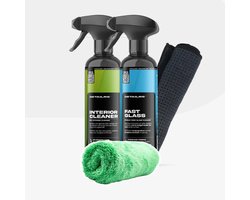 Detailrs Clean Interior Deal - Interieurreiniger Auto - Auto Interieur Reiniger - Glasreiniger Auto - Ruitenreiniger Auto - Incl. Microvezeldoek - Car Detailing - Auto Detailing