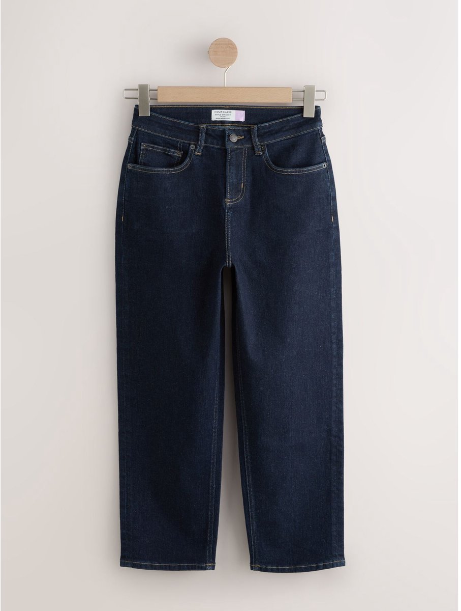 Next - Dames - Cropped jeans met rechte pijpen - Blauw