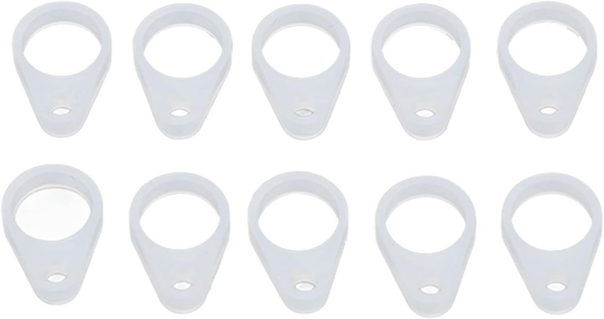 Siliconen clips voor hoortoestellen, 10 stuks, vervangaccessoires, geschikt voor BTE hoortoestellen en ouderen
