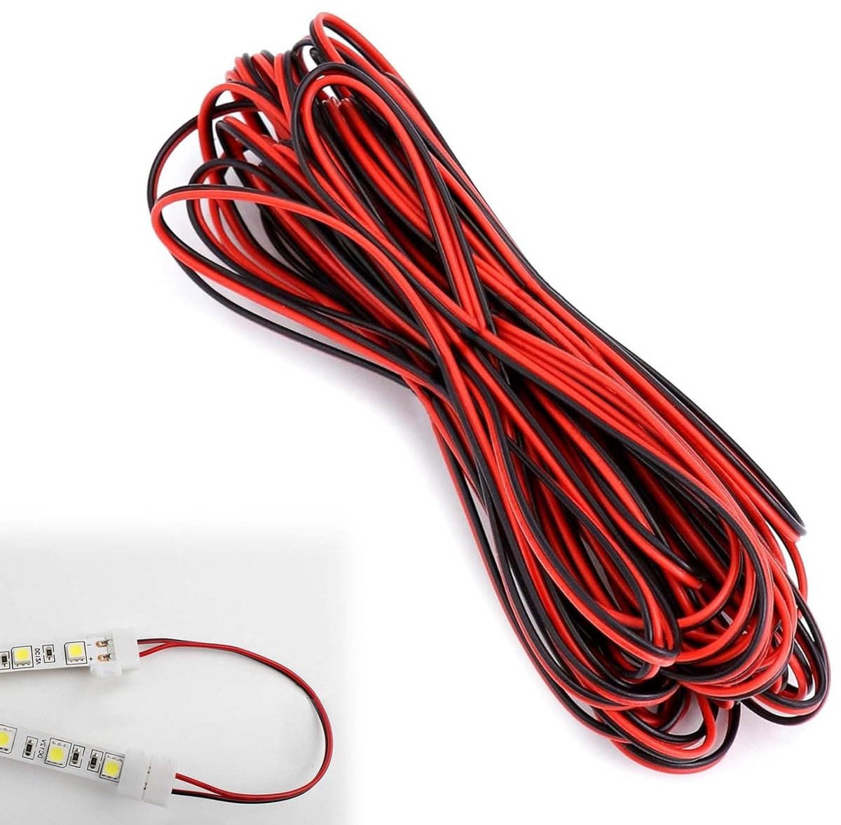 Flexibele 2-draads elektrische verlengkabel van getinned koper, ideaal voor diverse elektrische toepassingen en projecten