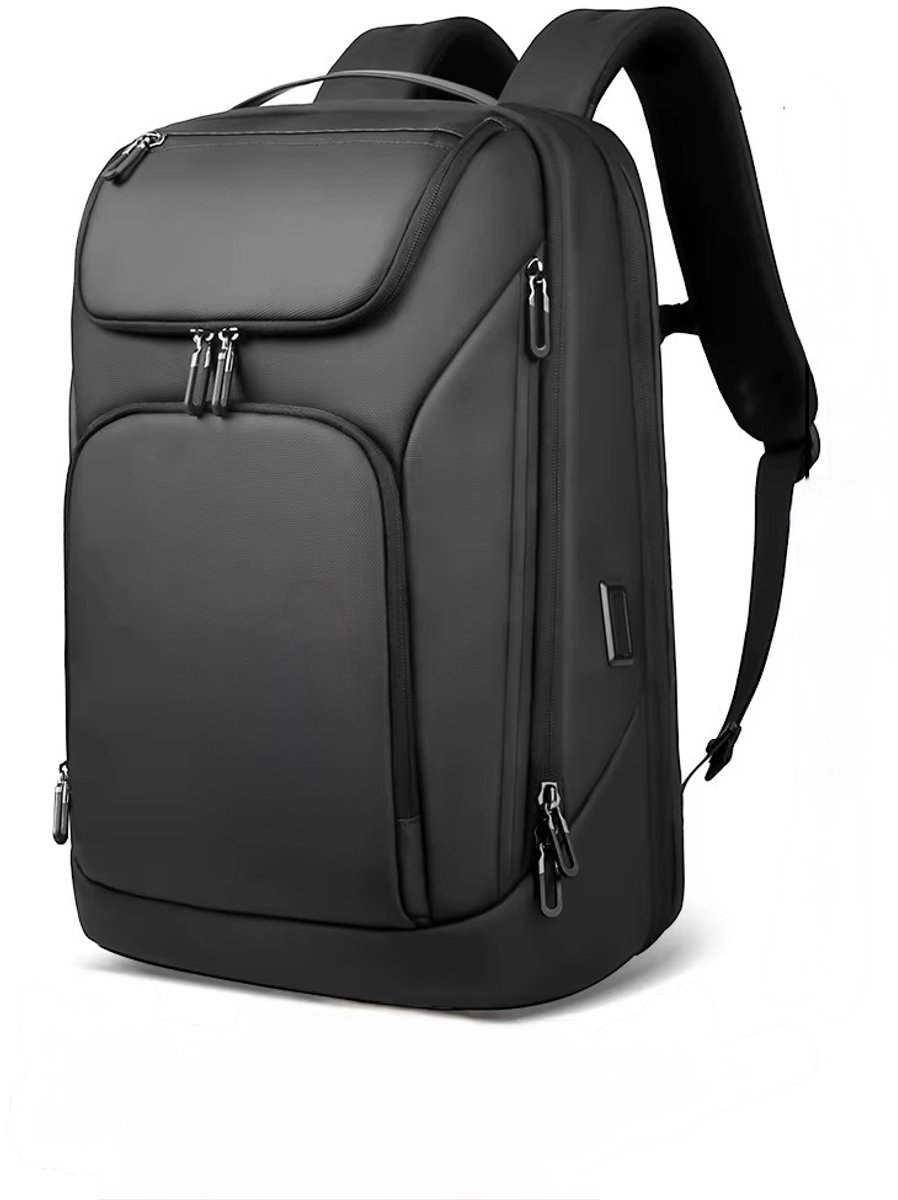 Laptop Rugzak 17.3 inch - Waterafstotende Backpack met USB Poort - Front Loader - Anti-Diefstal