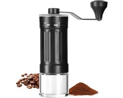 Quvo® Coffee Grinder - Coffee Molen - Koffie Grinder - Zwart - 6cm x 6cm x 17cm