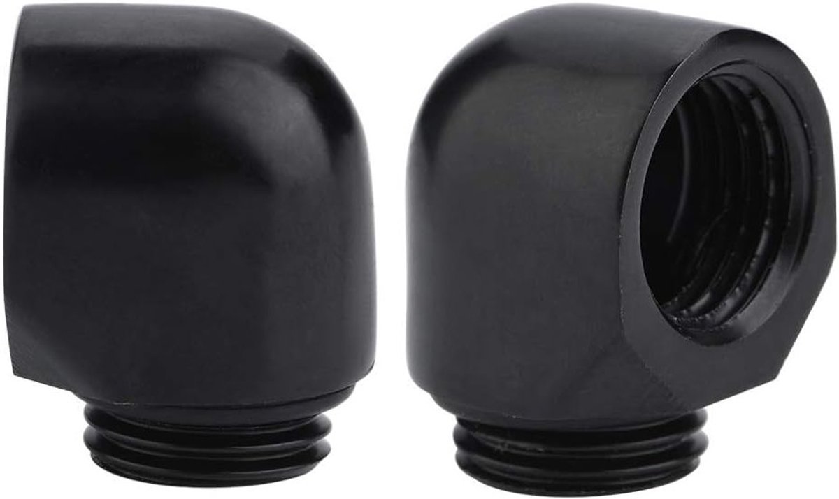 Elbow Connector G1/4 voor PC Waterkoeling, Twee-Touch Fitting, Slangverbinder, Koppeling, Accessoire voor Koelsystemen