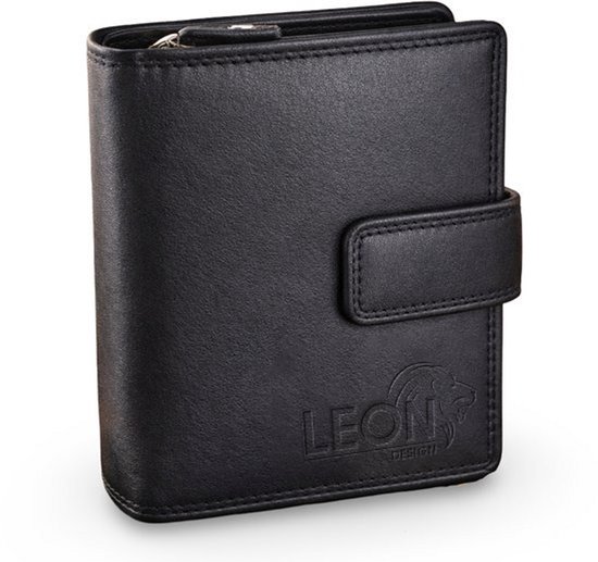 LeonDesign - 16-W6003-04 - portefeuille - Noir - cuir