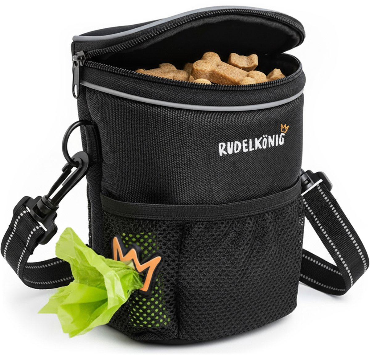 Rudelkönig Beloningstasje voor Honden – Praktisch snack tasje met poepzakjes houder