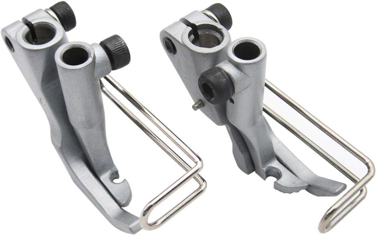 Ritsvoet Set - Naaimachine Voet - Ritsen Naaien - Links en Rechts - 2 Stuks - Zilverkleurig
