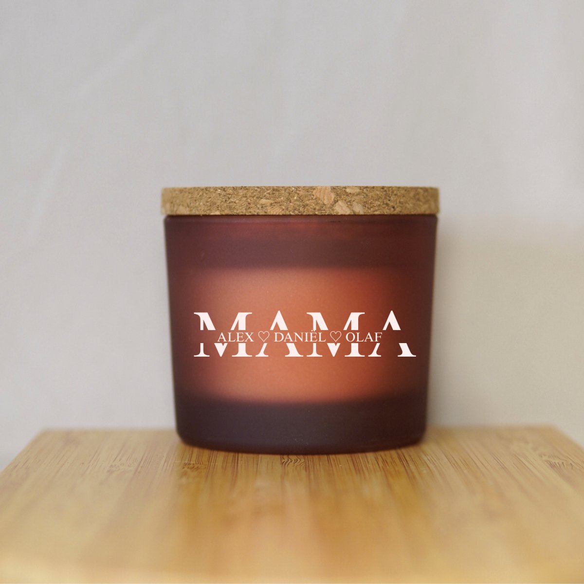 Gepersonaliseerd Cadeau voor Mama - Bolsius Geurkaars - Floral Blessings - Geurkaars in Glas - Moederdag - Moederdag Cadeautje - Moederdag Cadeau