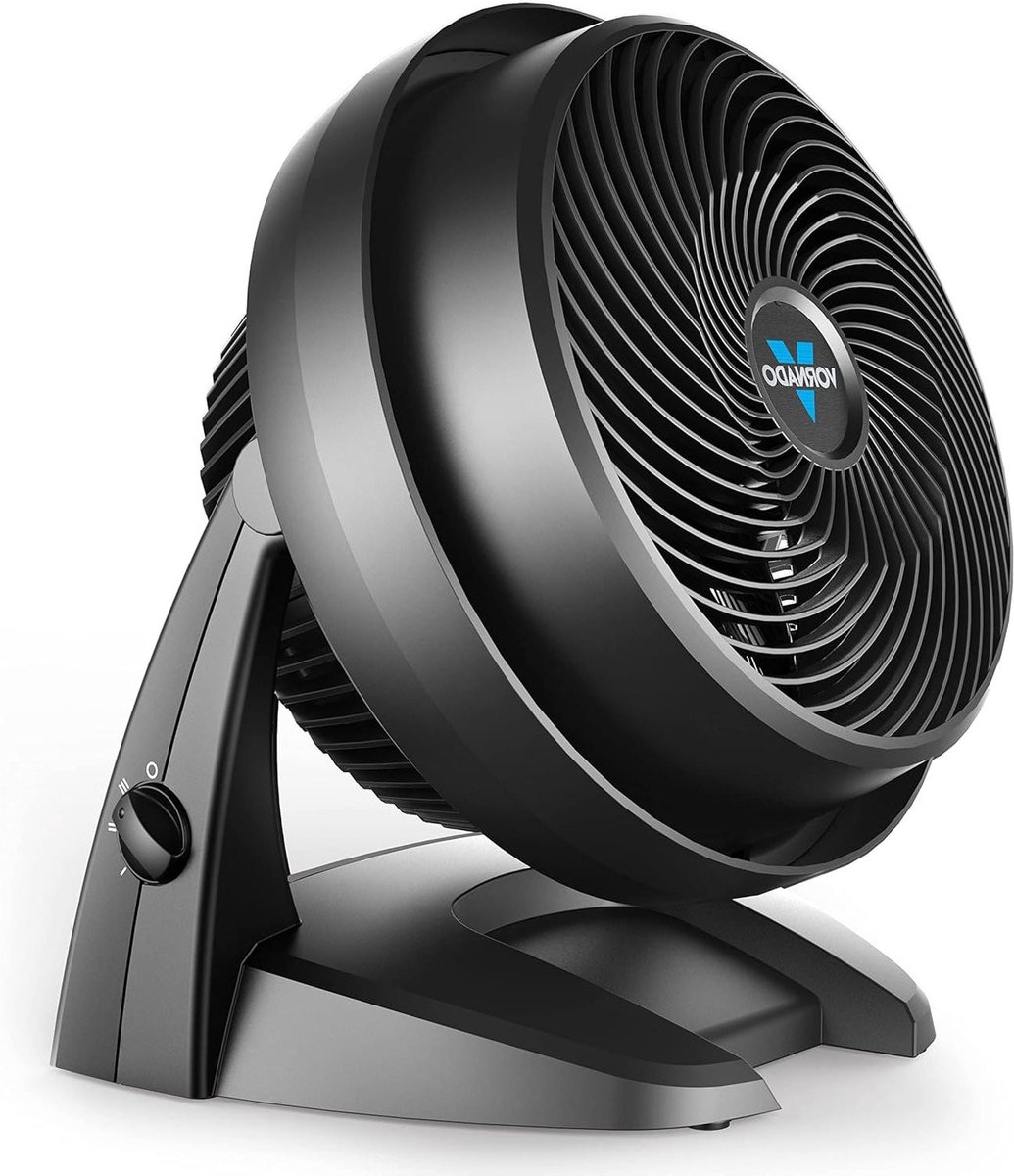 Luchtcirculator - Ventilator - Lucht Verplaatsen - Vortex Technologie - Middelgroot - Zwart