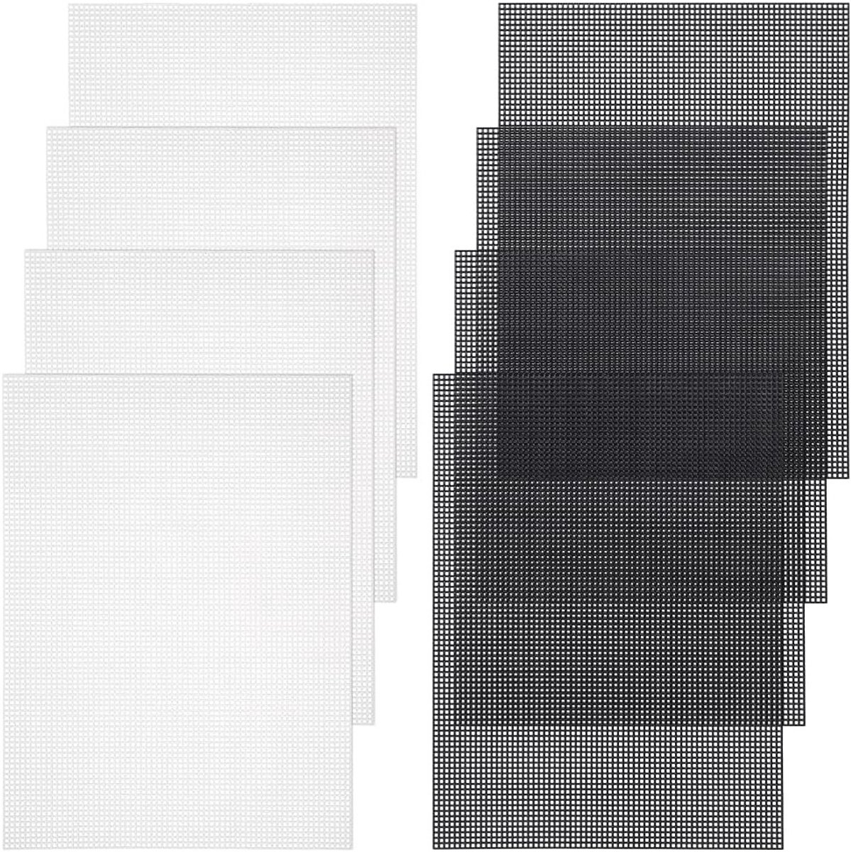 8 Stuks 30x25cm Plastic Canvas Vellen voor Borduurwerk en DIY Projecten - Ideaal voor Maskers, Tassen en Haakwerk, Dikte: 2mm