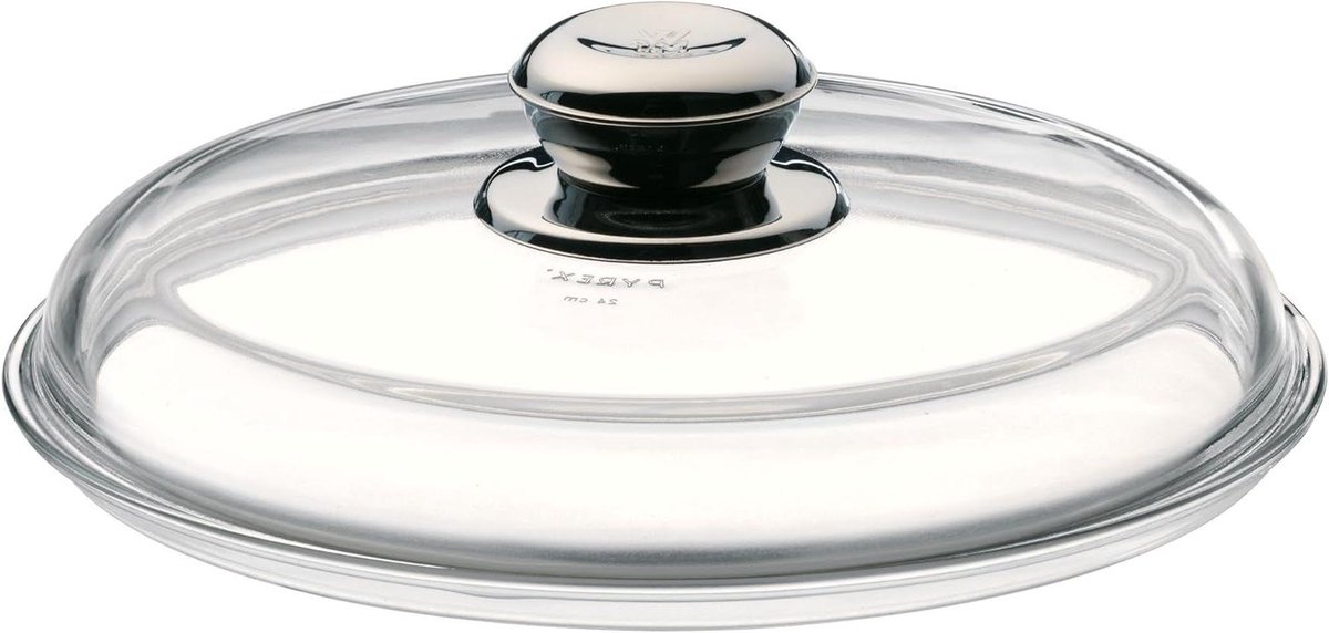 Pannendeksel - Glazen deksel - Koken en braden - Hittebestendig tot 180°C - Ø 28 cm - Transparant