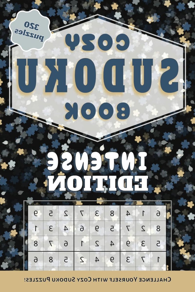 Sudoku Boek - Puzzelboek Hersenkrakers - Mentale Uitdaging - 320 Moeilijke Puzzels - 15 x 23 cm - Multicolor