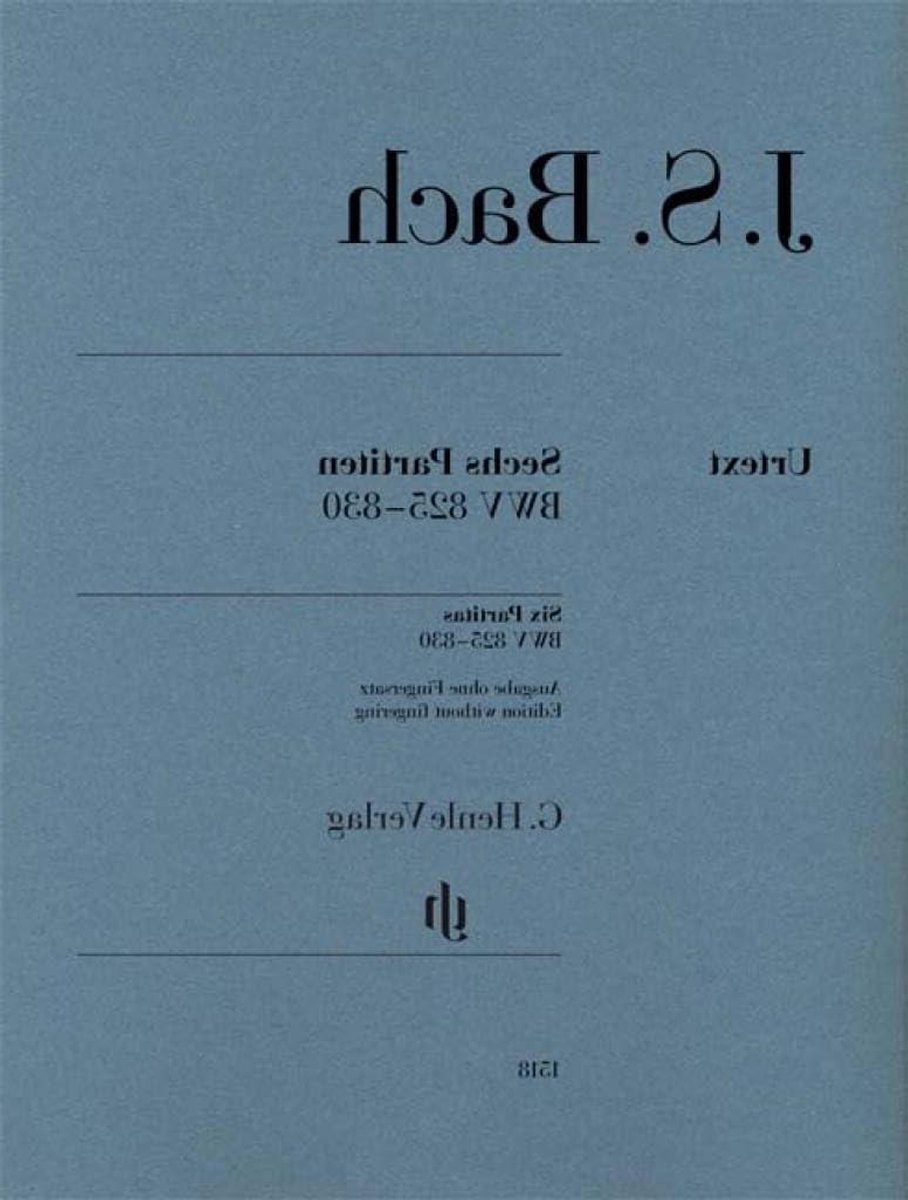 Zes Partita's Bach - Klassieke Suite Muziek - Piano Spelen - Urtext Editie - 141 pagina's - Niet gespecificeerd