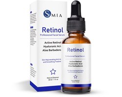 Simia™ Advanced Active Retinol Serum – Met Hyaluronzuur & Aloë Vera – Gezichtsserum – Collageen – Anti Aging – Celvernieuwing – Anti-Acne – Tegen Mee-eters en Grove Poriën – Tegen Pigmentvlekken – 30ml