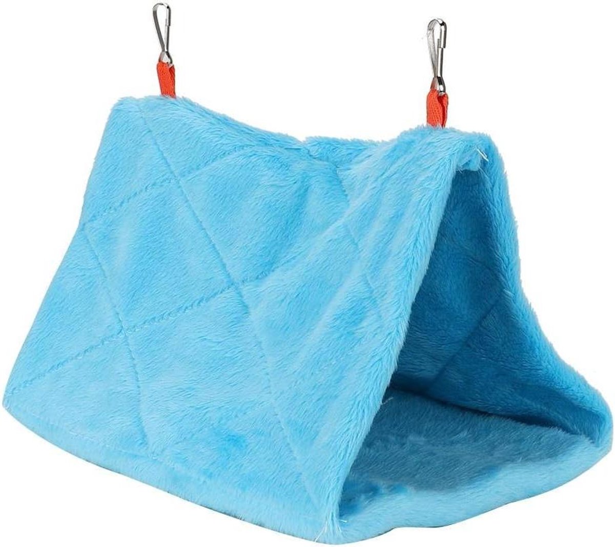 Hangmat Dieren - Dierenschommel Mandje - Knaagdier Ontspanning - Zacht Katoen Materiaal - Medium - Lichtblauw