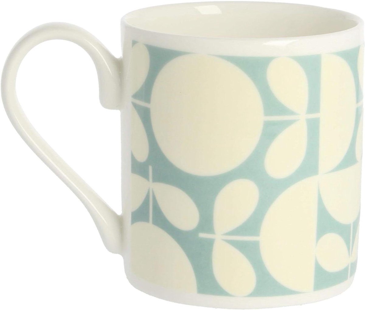 Patchwork Mok - Aqua Mok - Koffie Drinken - Beenderporselein - 300 ml - Aqua