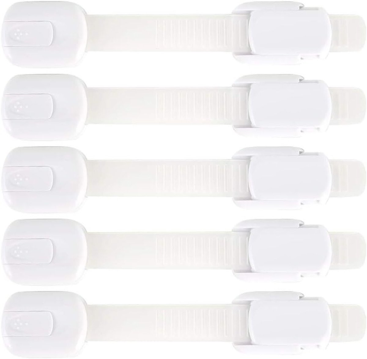 5 Stuks Multifunctionele Veiligheidsstickers voor Deuren, Lades en Raam - Kindveiligheid en Ongevallenpreventie