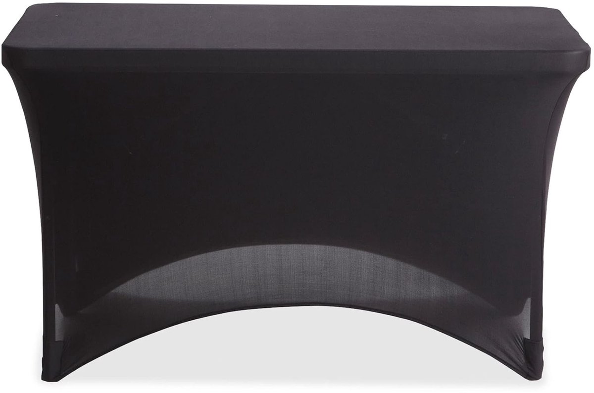 Tafelkleed - Hoes Kleed - Tafel Beschermen - Stretch Materiaal - 128 x 64 cm - Zwart