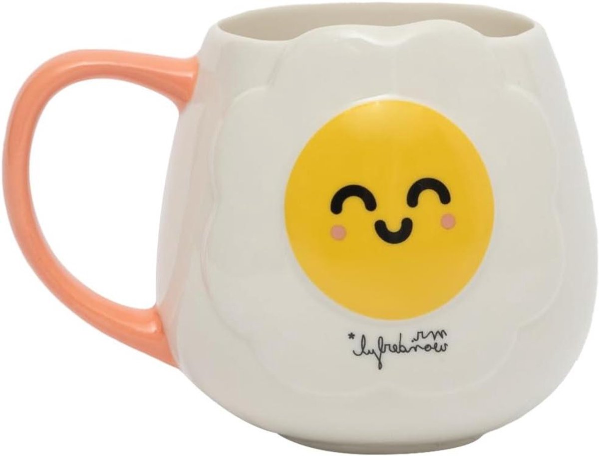 Keramische Mok - 3D Mok Daisy - Koffie Drinken - Reliëf Mignon Design - 320 ml - Meerkleurig