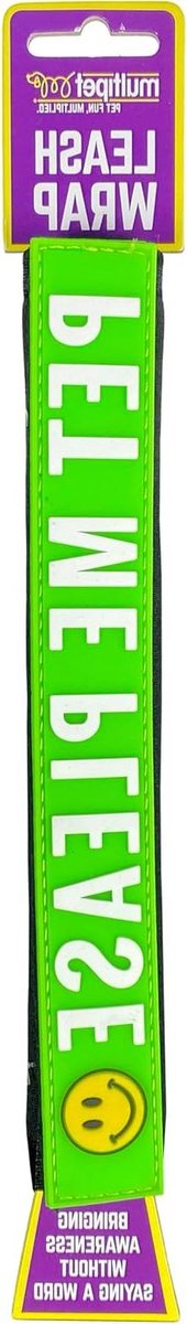 Hondenriem Wrap - Hondenlijn Band - Communicatie Hondenbezitter - Dubbelzijdig Ontwerp - One Size - Groen