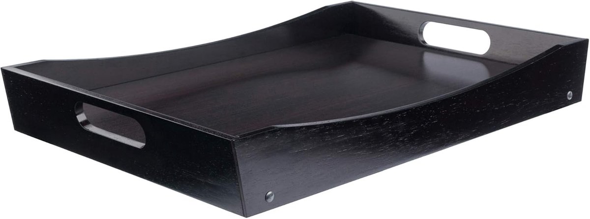 Houten Bed Dienblad - Ontbijt Tray Serveerblad - Ontbijt Serveren - Opvouwbare Poten - Oversized - Espresso — cadeau in Cadeau-ideeën - foto 5