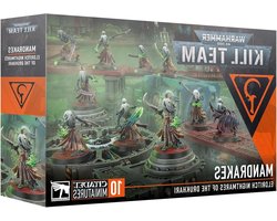 Warhammer Mandrakes - Miniature Set - Tabletop Gaming - Drukhari Kill Team - 10 Miniatures - Black