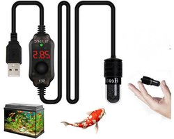 Aquarium Verwarmer - Mini Heater - Aquarium Temperatuur - USB Aangedreven - 1-3L Aquarium - Zwart