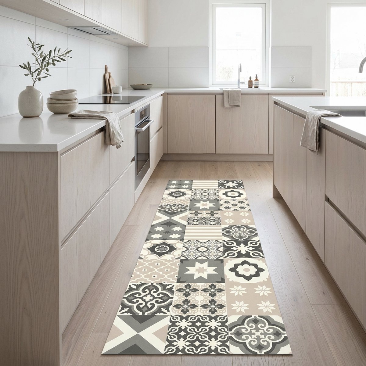Keukenloper vinyl 60x160 cm - Tegelmotief - JYG Genova