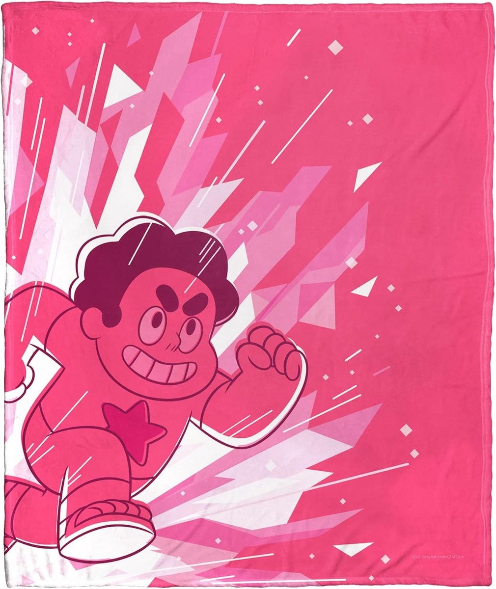 Steven Universe Deken - Plaid Steven - Voor de Bank - Zijdezacht Polyester - 127x152 cm - Crystal Burst