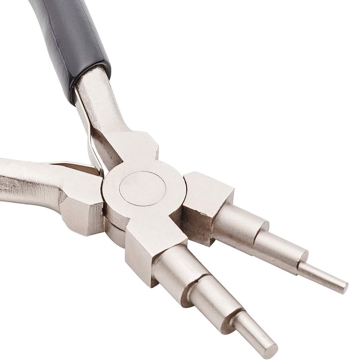 Ramtang - Tang Juweliersgereedschap - Sieraden Maken - 6-in-1 Ronde Koppen - 3 mm tot 95 mm - Zwart