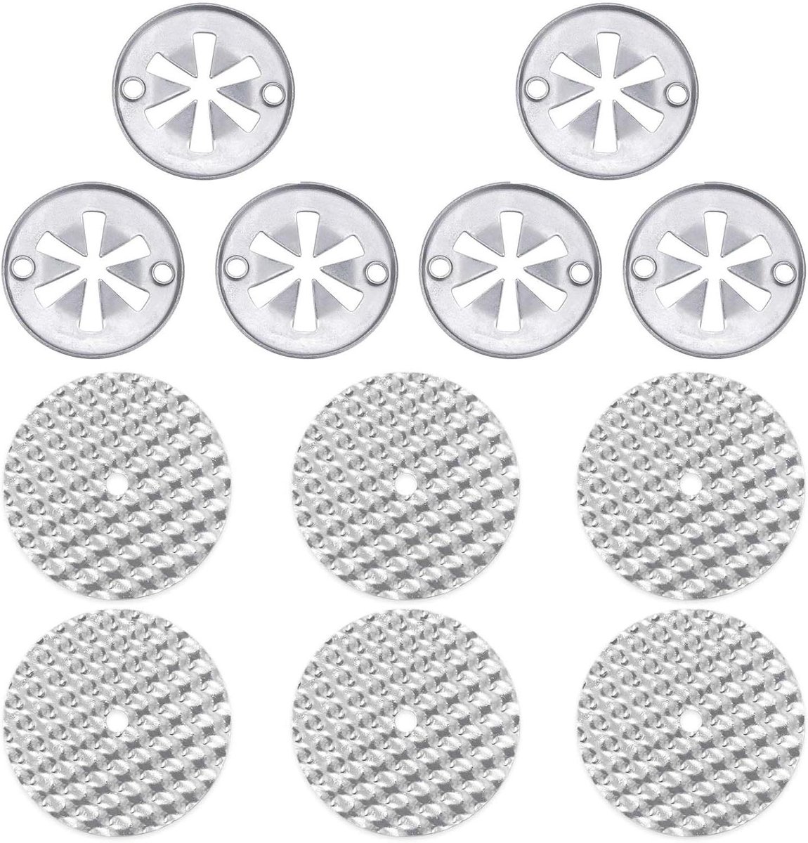 Hittebeschermingsplaat Reparatieset - Hitteschild Bevestiging - Auto Onderhoud - Corrosie- en Hittebestendig - 52mm en 30mm - Zilver