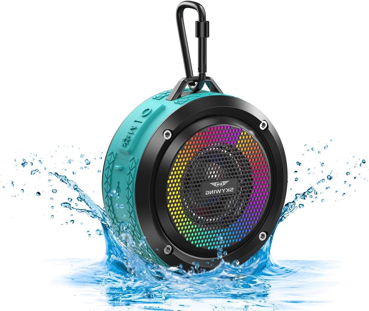 Bluetooth Douche Luidspreker - Draagbare Waterdichte Speaker - Muziek Luisteren Onder De Douche - Met Zuignap Ingebouwde Microfoon - N.v.t.