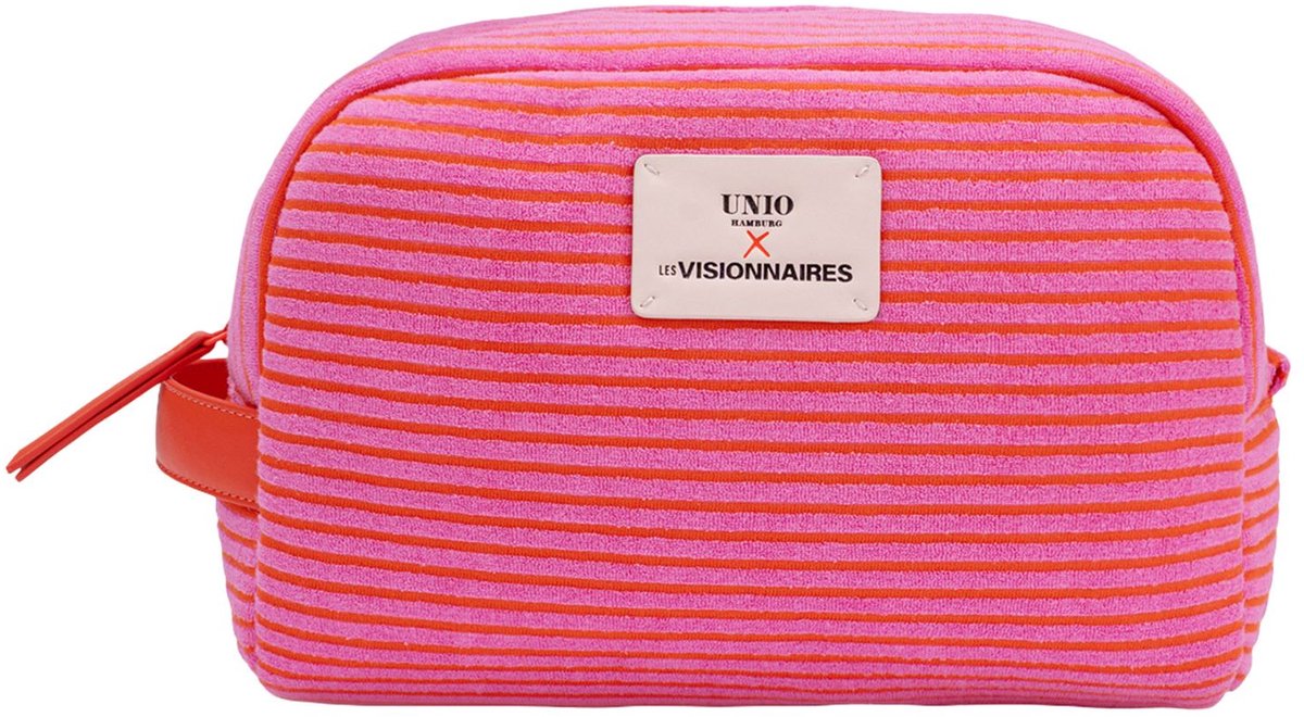Unio Hamburg x Les Visionnaires toilettas Frottee Unio Livignio Pink Red roze