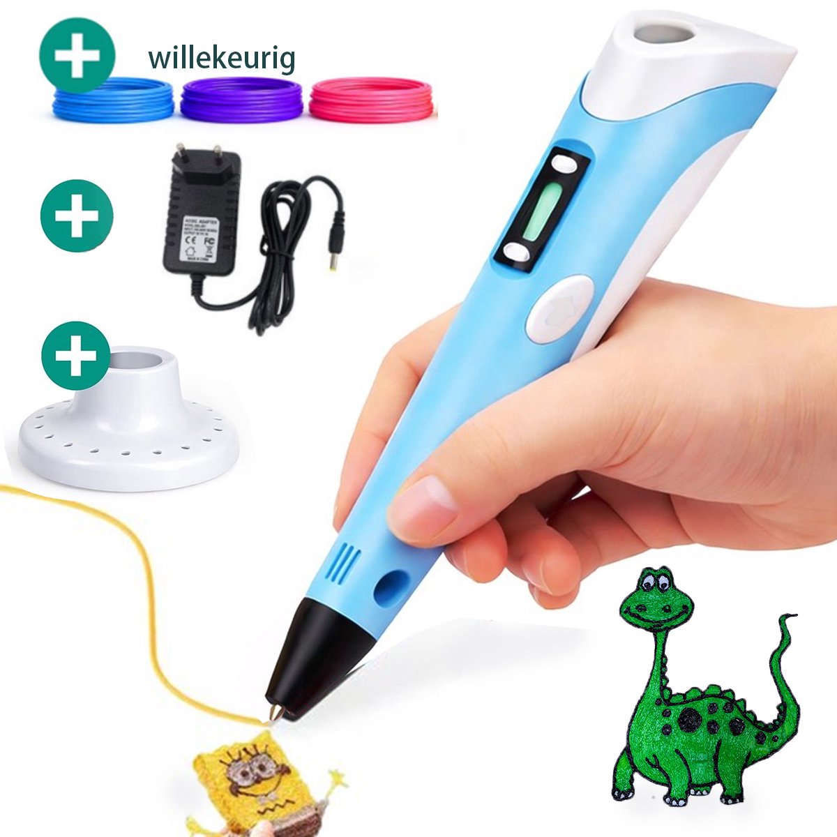 3D Pen - 3D Pen Starterspakket - Hoge Temperatuur Pen & 9 Meter Filament - 3D Pen voor Kinderen & Volwassenen - Inclusief Navulling