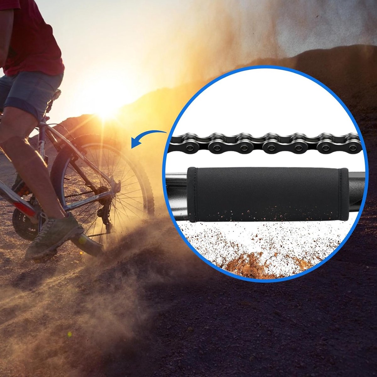 Bicycle Frame Protector – Frame Protection – Carbon MTB Bicycle Accessories – Neoprene Attachment – Transport Protection – Bicycle Carrier