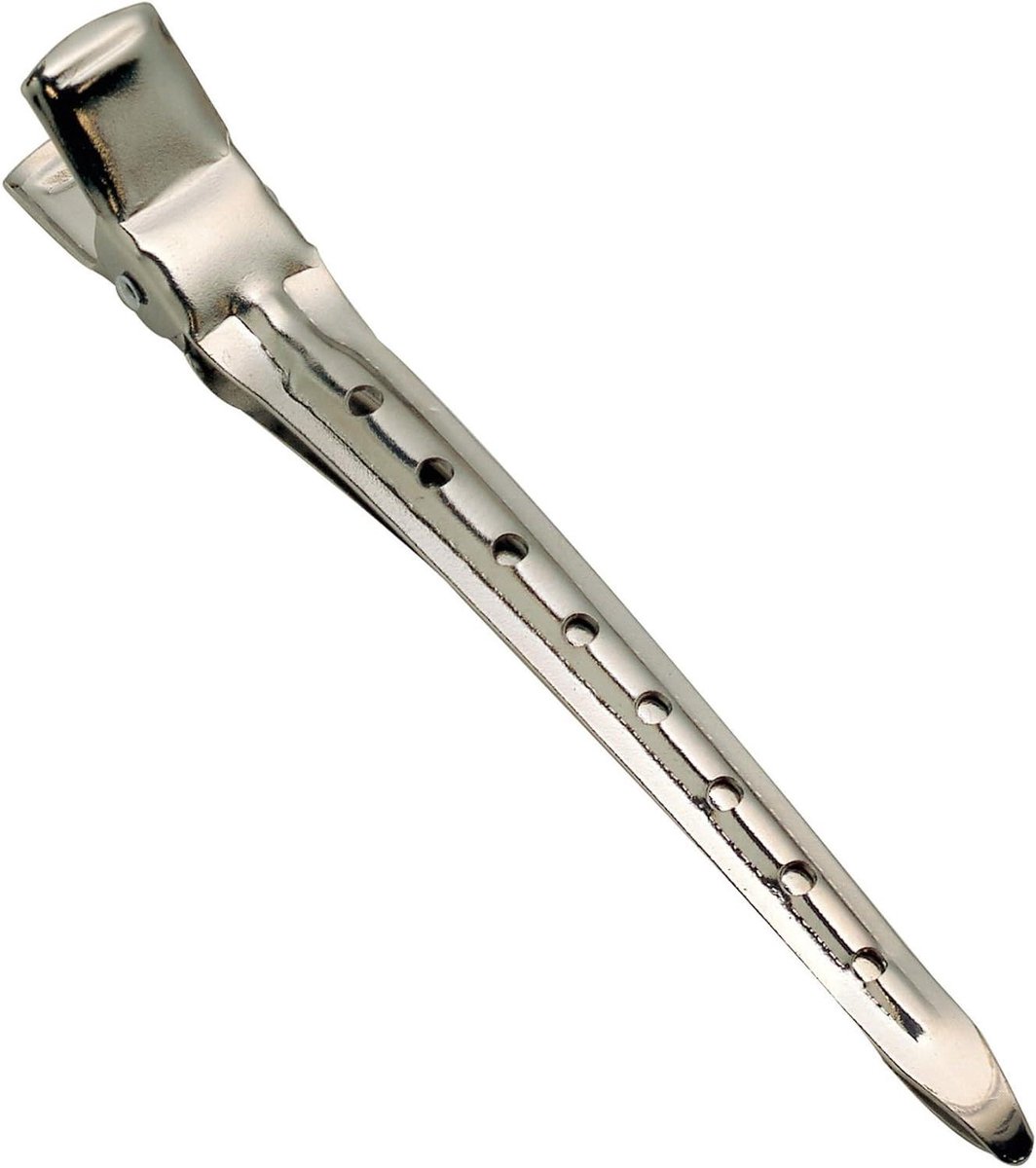 Verdeler Clips - Haarclips - Haar Stylen - Metalen Klem - 9.5 cm - Zilver